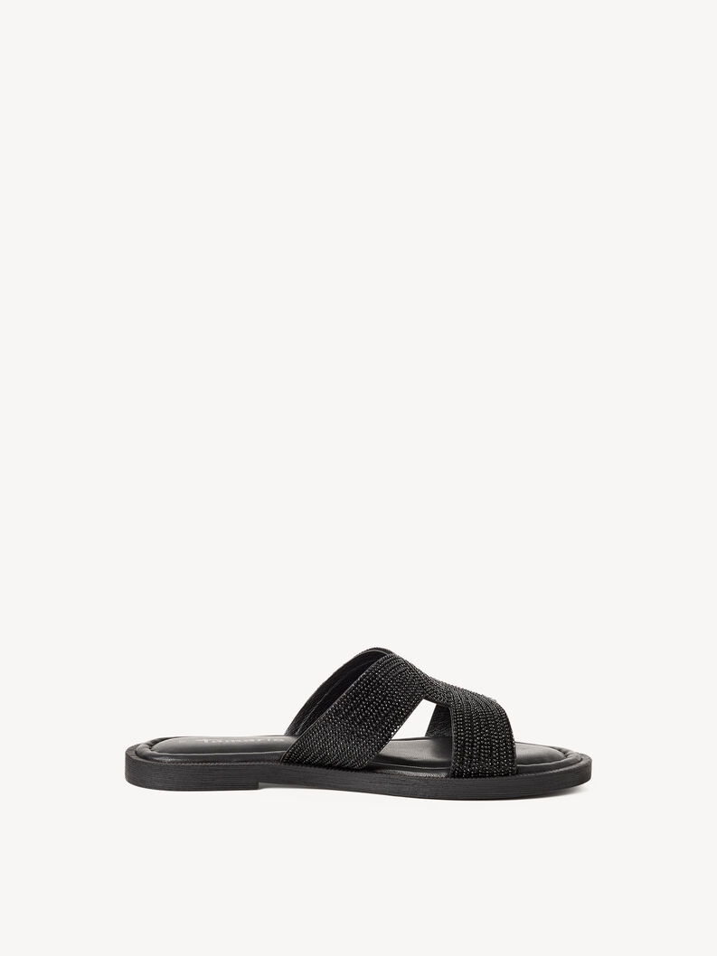 Klapki - czarny, BLACK GLAM, hi-res