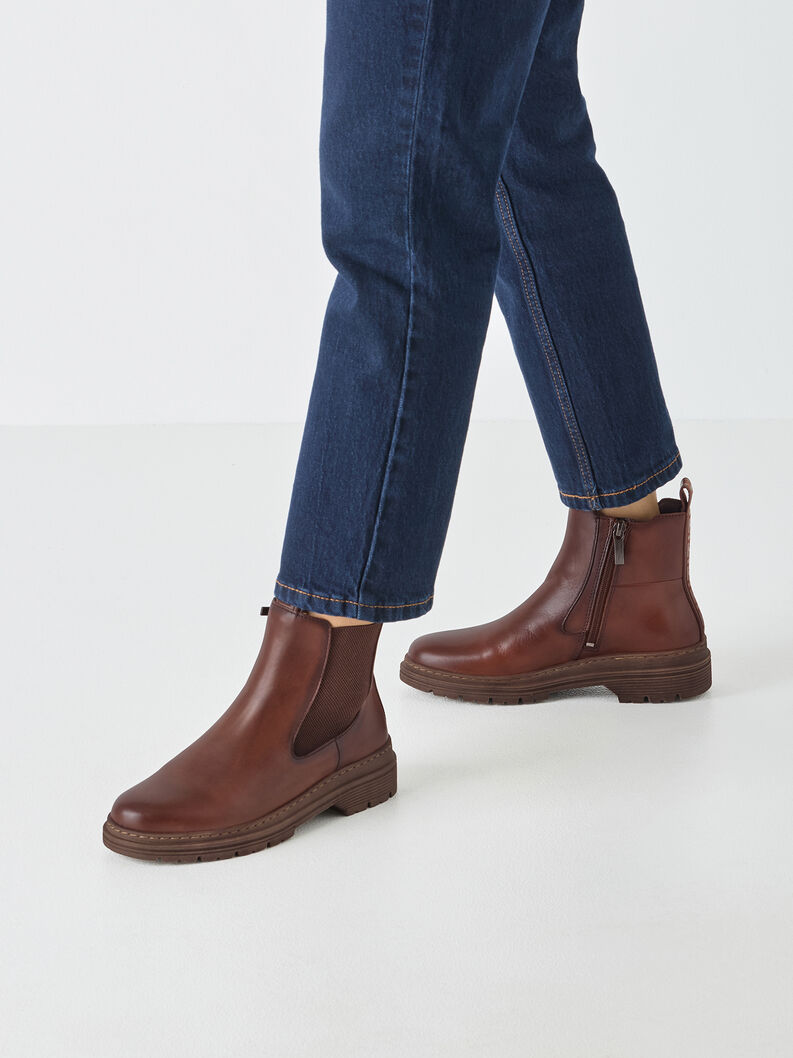 Leder Chelsea Boot - braun, MUSCAT LEATHER, hi-res