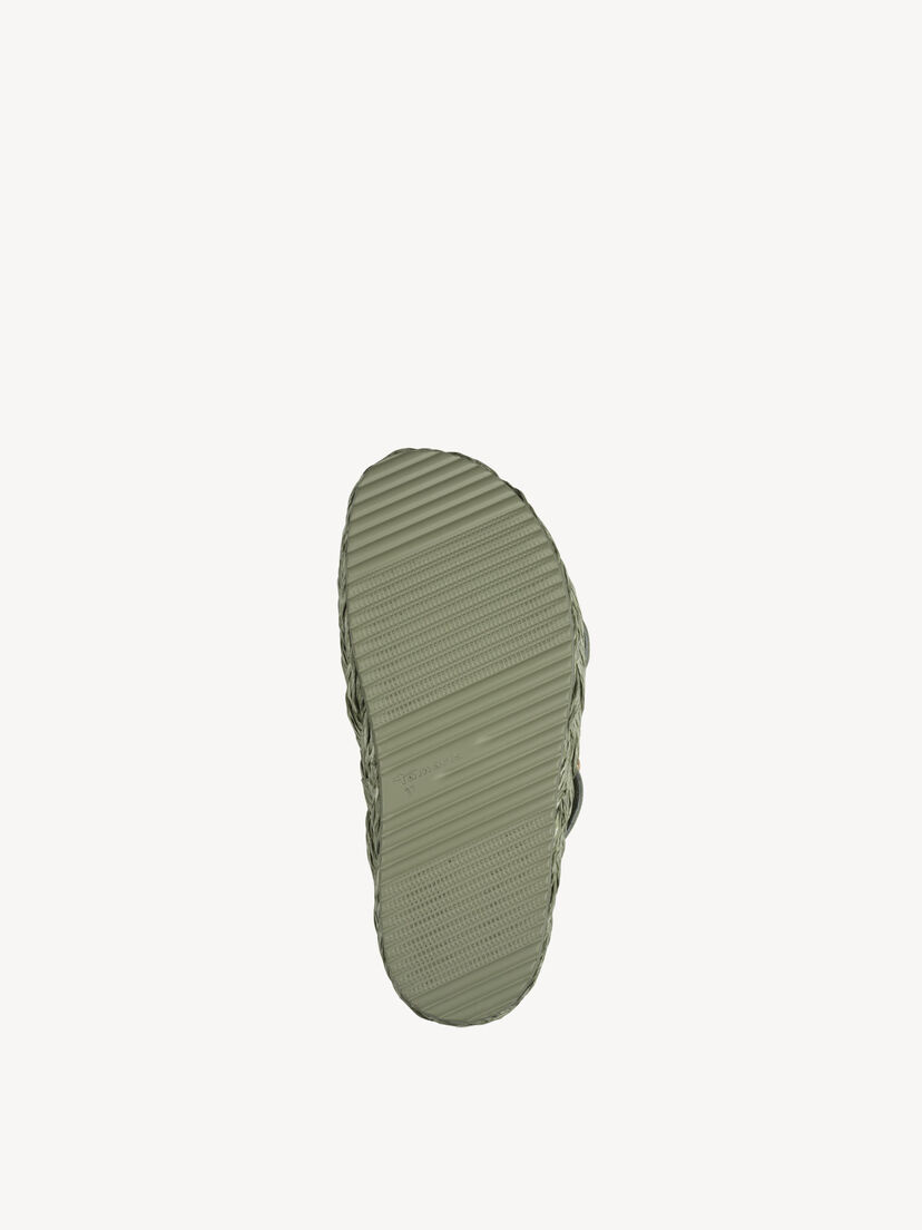 Leren Slipper - groen, SAGE, hi-res