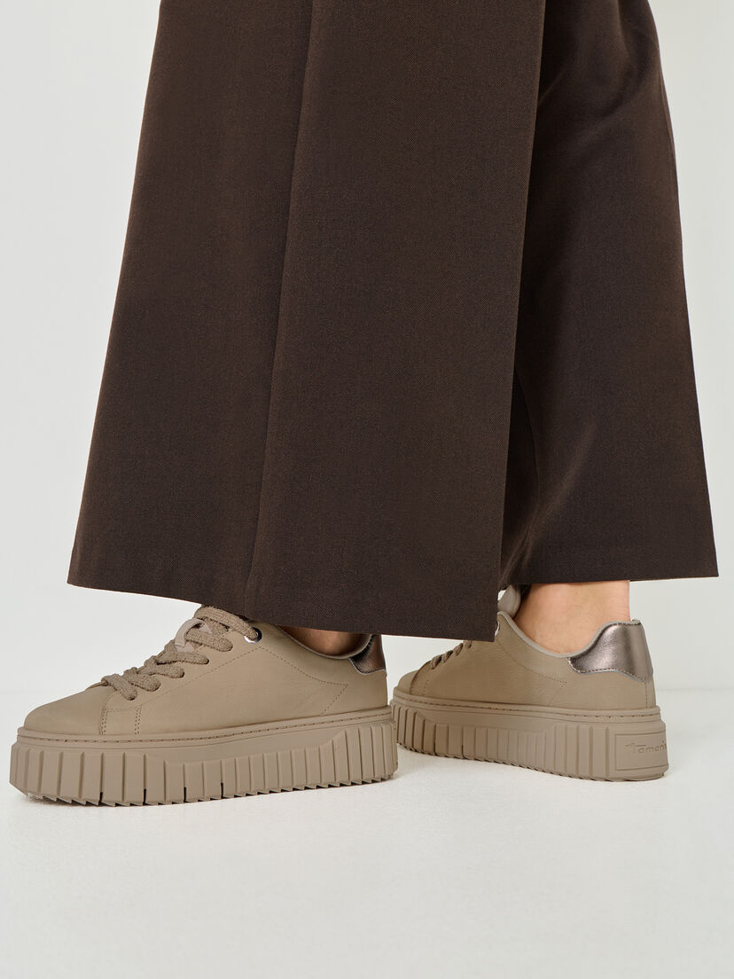 Leren Sneaker - bruin, ANTELOPE, hi-res