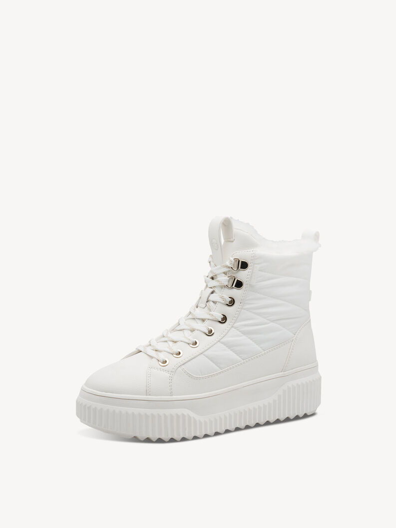 Stiefelette - weiß Warmfutter, WHITE, hi-res