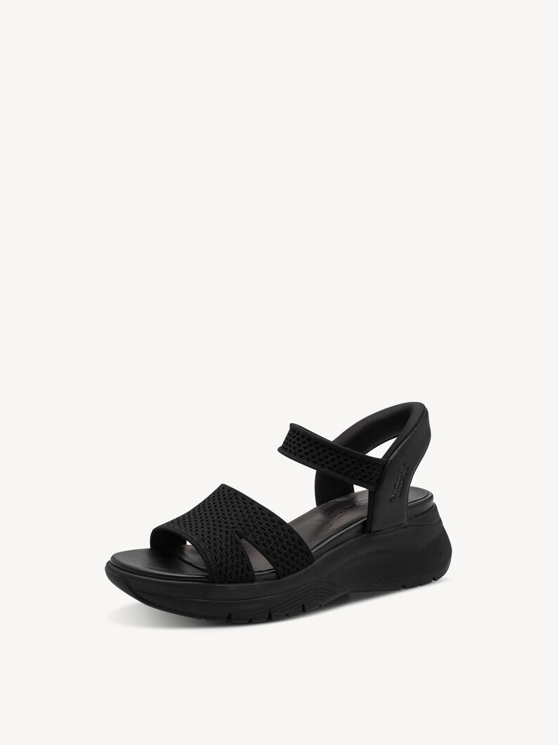 Sandale &agrave; talon - noir, BLACK, hi-res