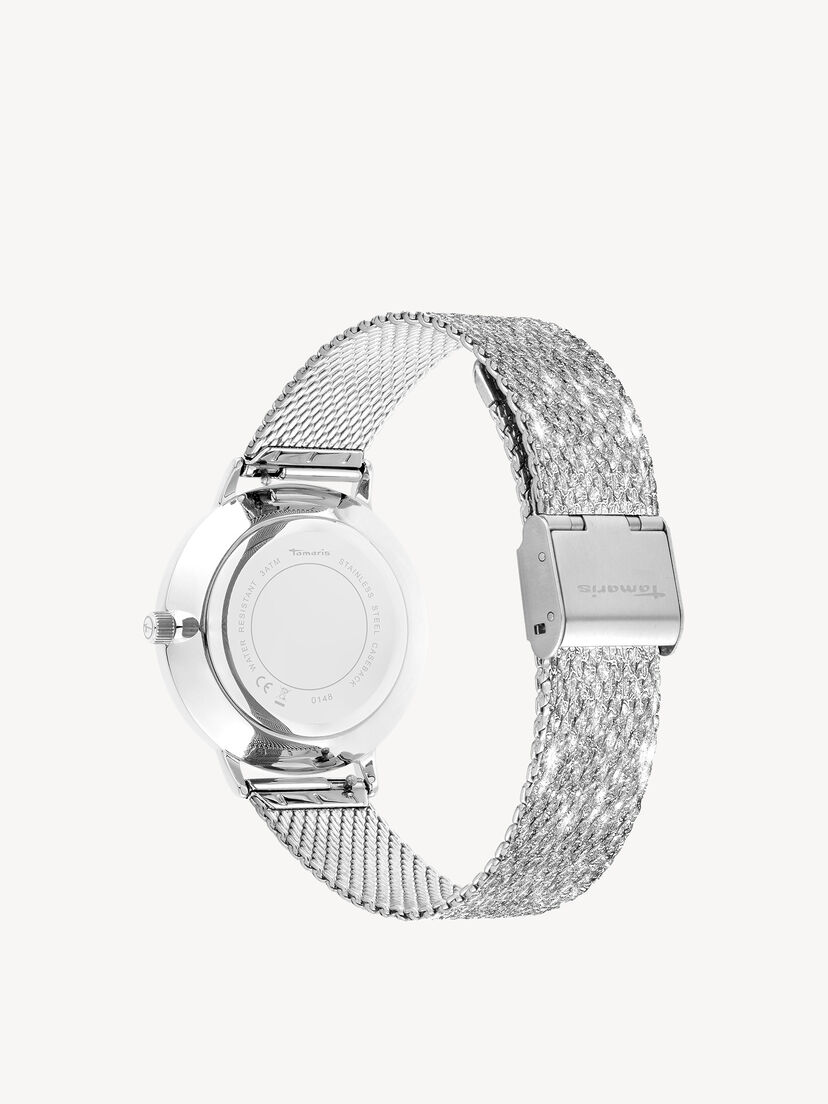 Horloge, silber silber-wei&szlig;, hi-res