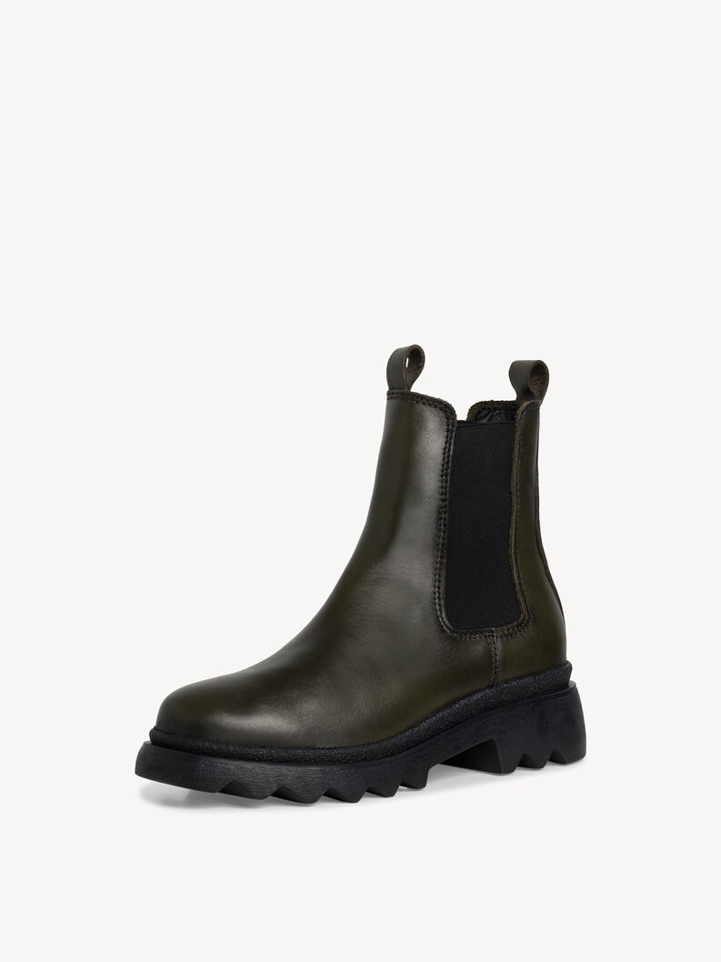 Leder Chelsea Boot - gr&uuml;n, OLIVE, hi-res