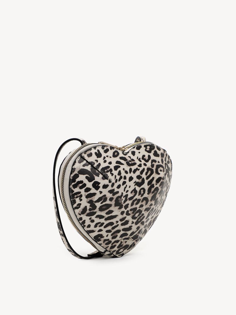 Schoudertas - zwart, black/white, hi-res