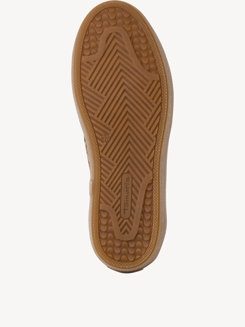 Leather Sneaker - brown, LEOPARD, hi-res