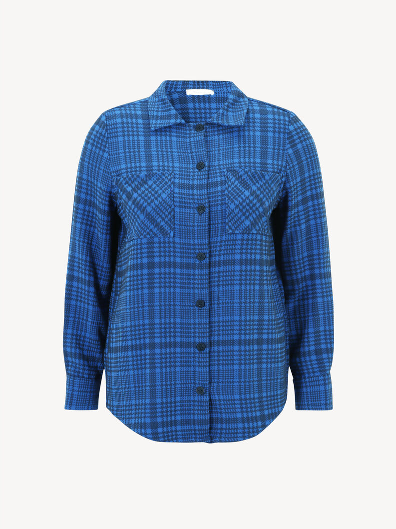 Overhemd - blauw, Blueberry Houndstooth Check, hi-res