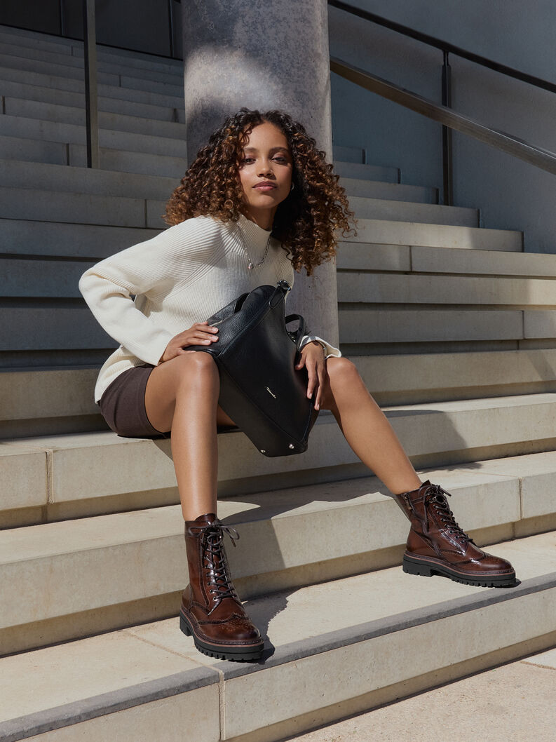 Enkellaarsje - bruin, BROWN, hi-res