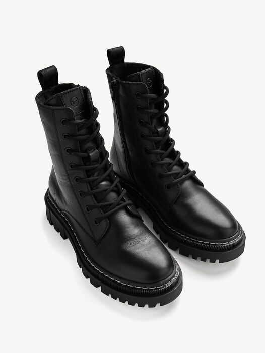 Enkellaarsje, BLACK LEATHER, hi-res
