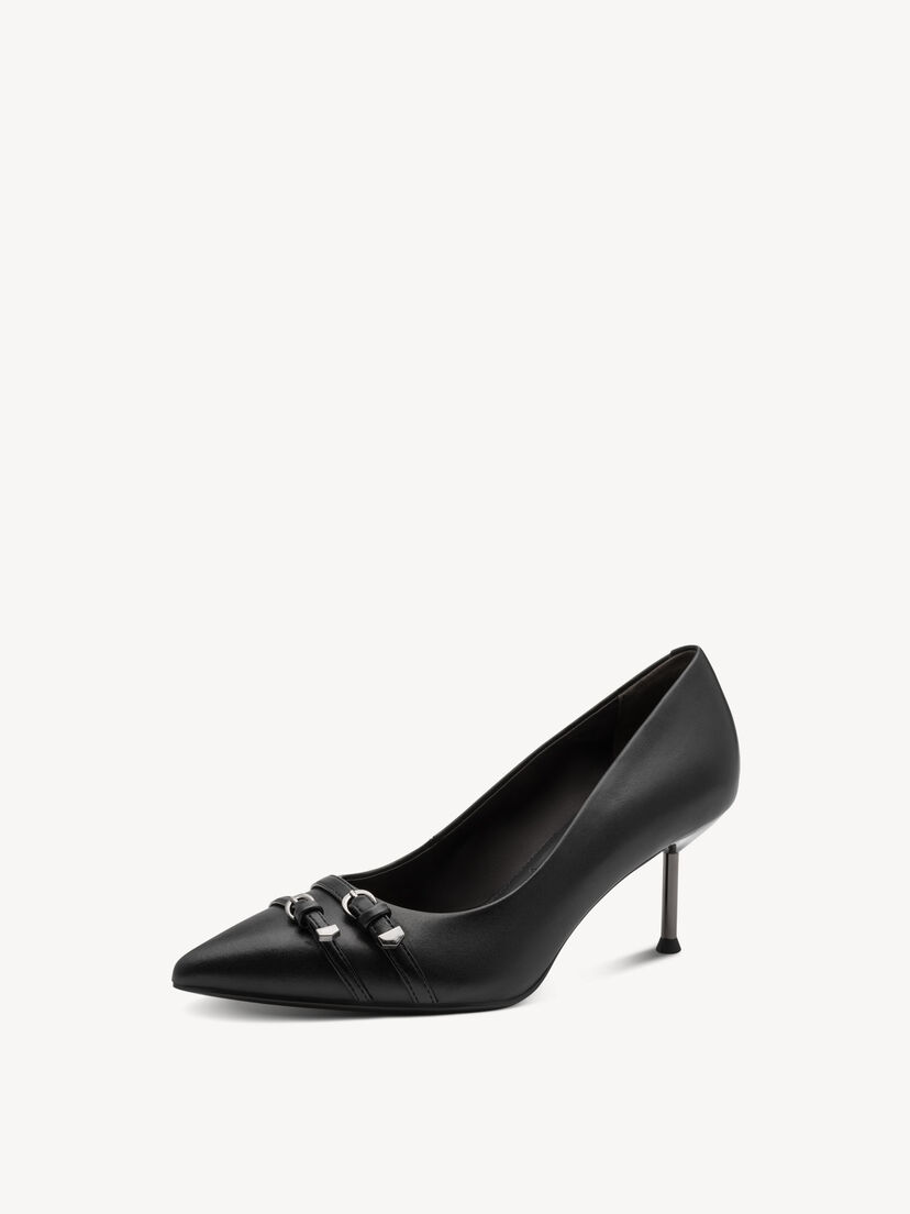 Pumps - zwart, BLACK LEATHER, hi-res