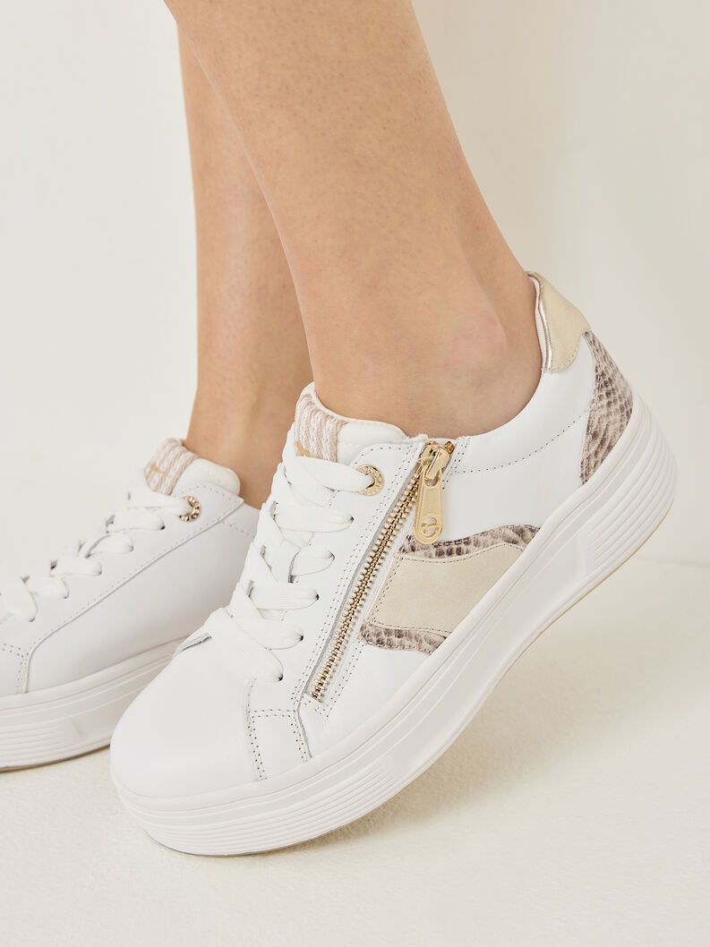 Sneaker, WHITE/SNAKE, hi-res