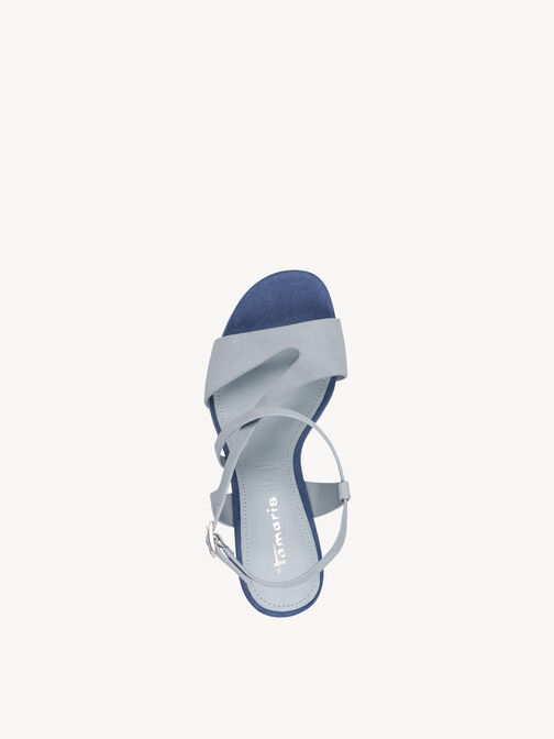 Heeled sandal, LT. BLUE COMB, hi-res