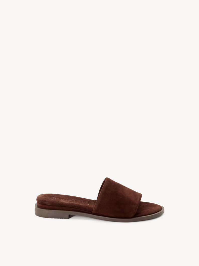 Lederpantolette - braun, MOCCA, hi-res