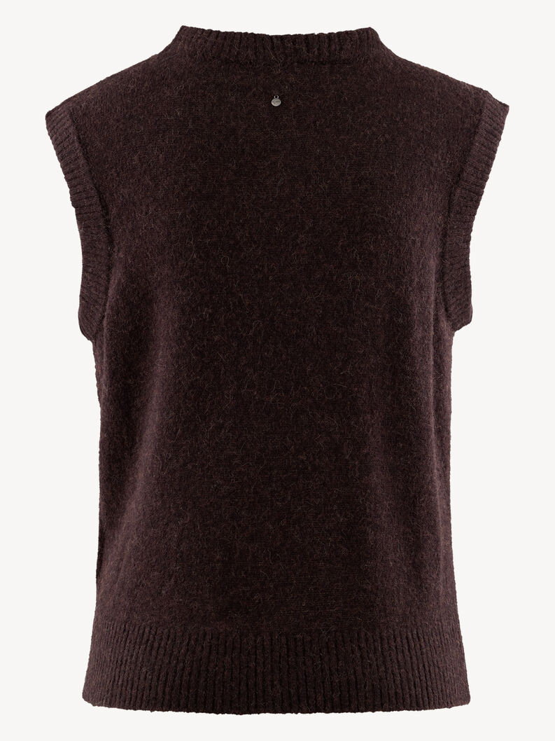 Bezrękawnik - brązowy, Java Melange, hi-res