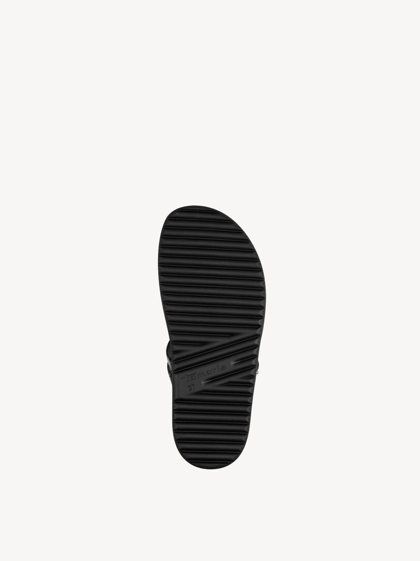 Slipper - zwart, BLACK, hi-res