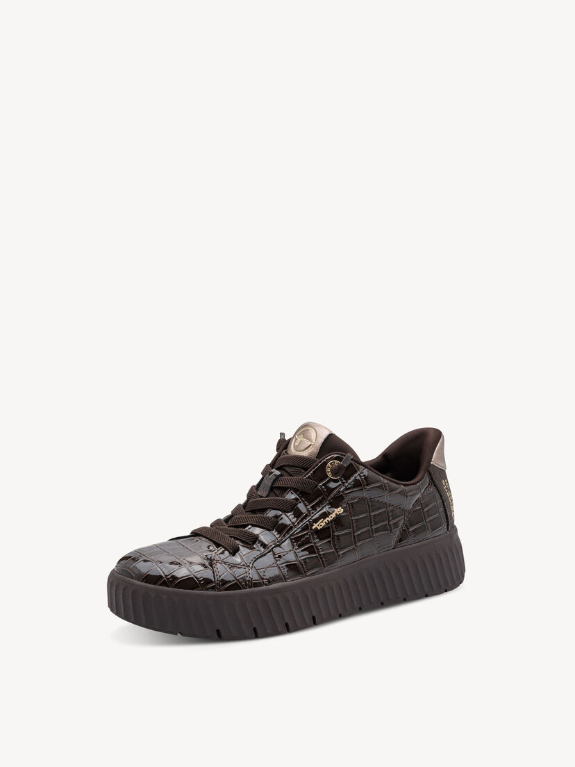 Sneaker - bruin, MOCCA CROCO, hi-res