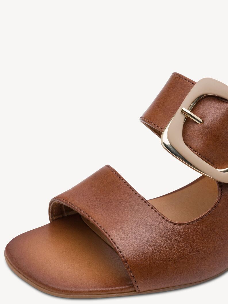 Leather Mule - brown, NUT, hi-res