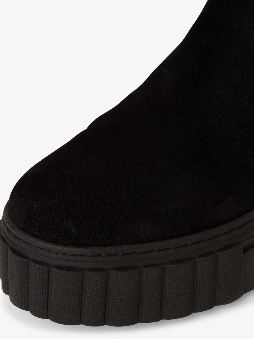 Leren Chelseaboot - zwart, BLACK, hi-res