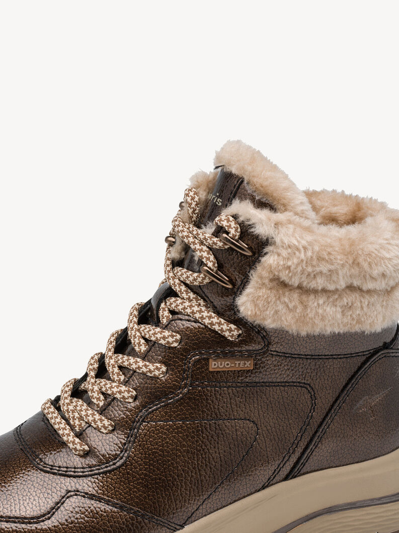 Stiefelette - braun Warmfutter, BROWN PATENT, hi-res