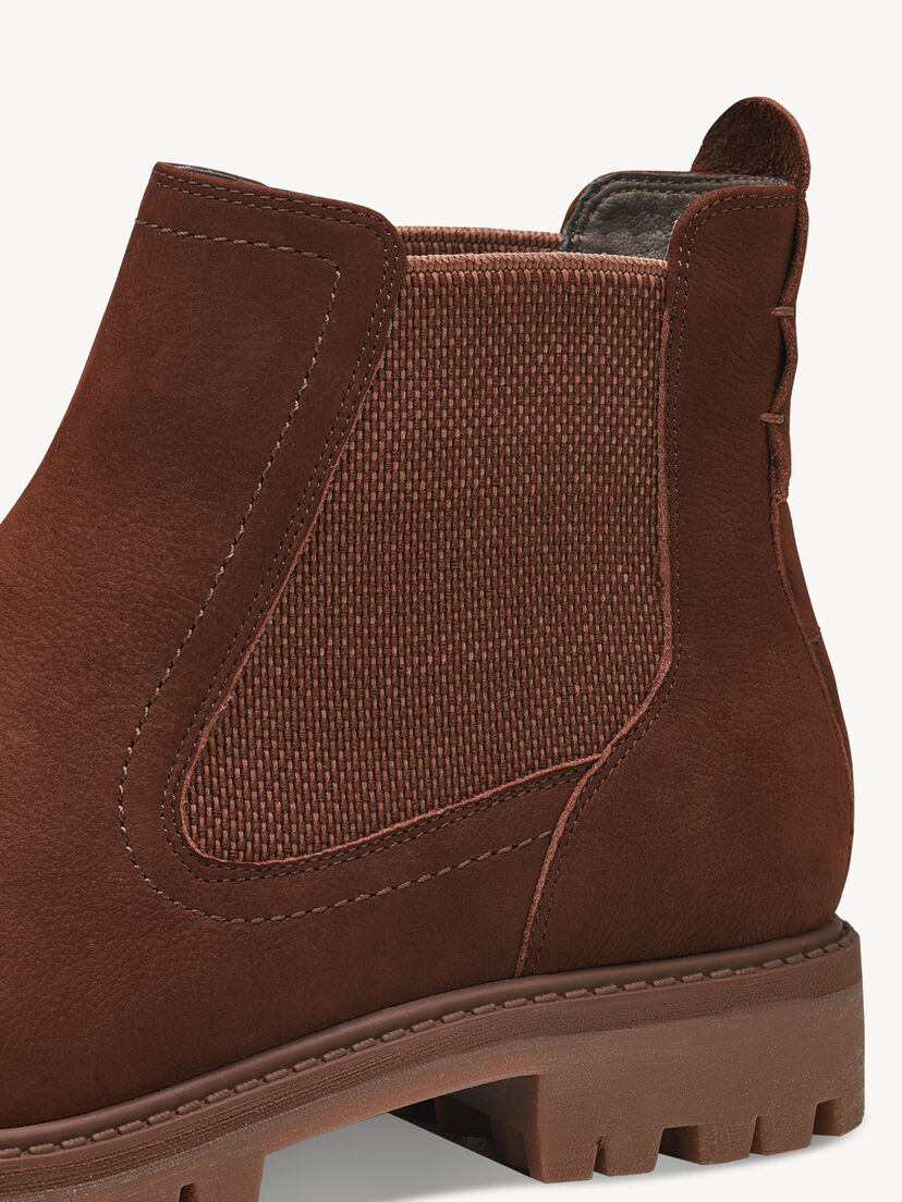 Leren Chelseaboot - bruin, MAROON, hi-res