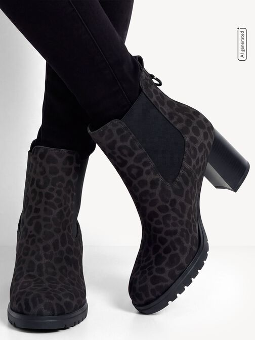 Bottine Chelsea, GREY LEOPARD, hi-res