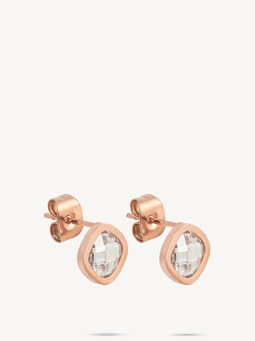 Oorringen, ros&eacute;gold, hi-res