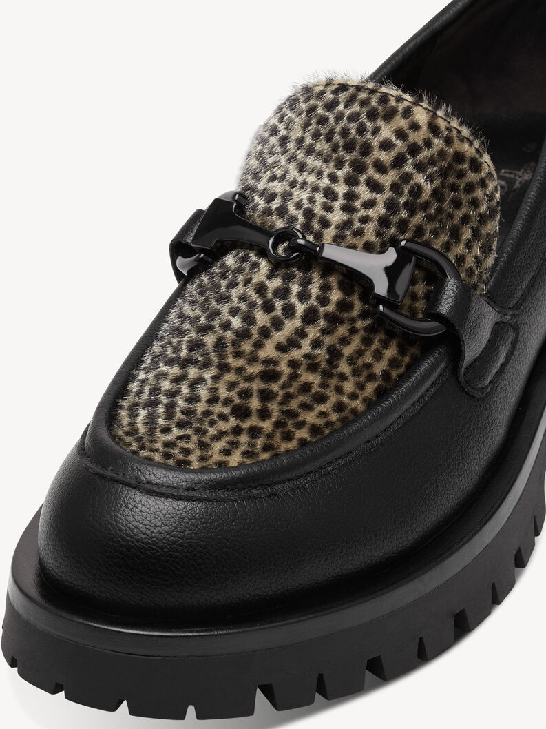 Toffel - svart, BLACK/LEOPARD, hi-res