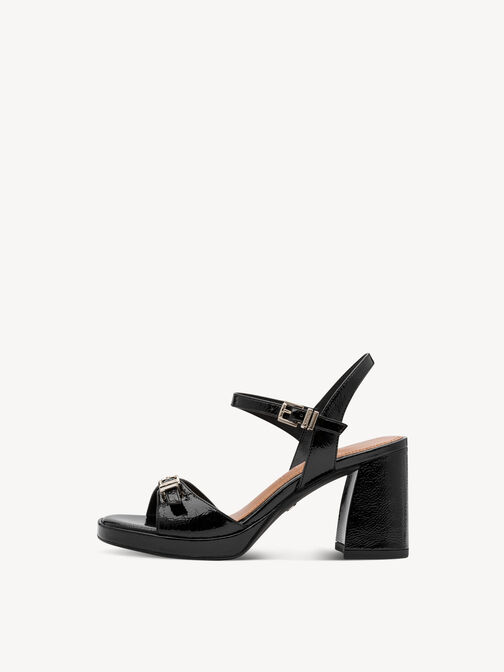 Heeled sandal, BLACK, hi-res