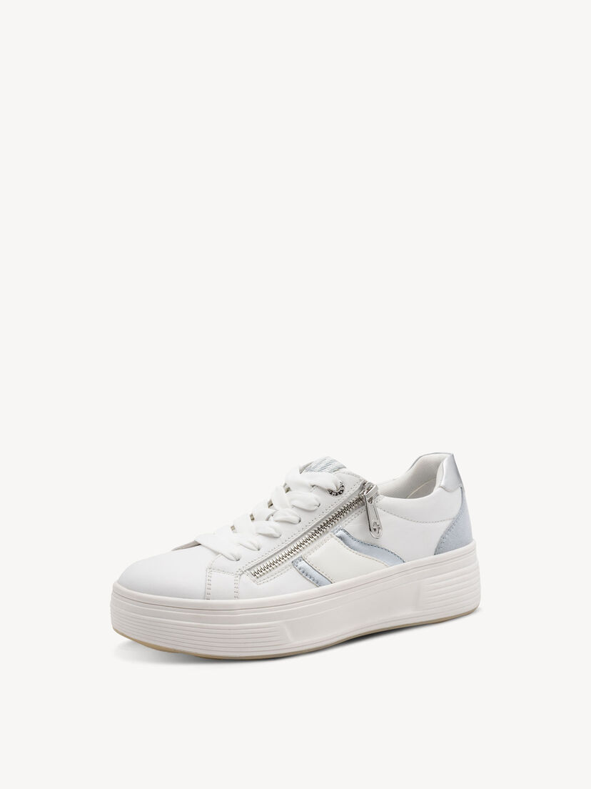 Sneaker - wit, WHITE/BLUE, hi-res