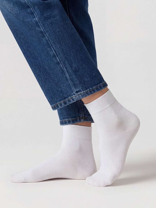 Socks 2-pack, white/white, hi-res