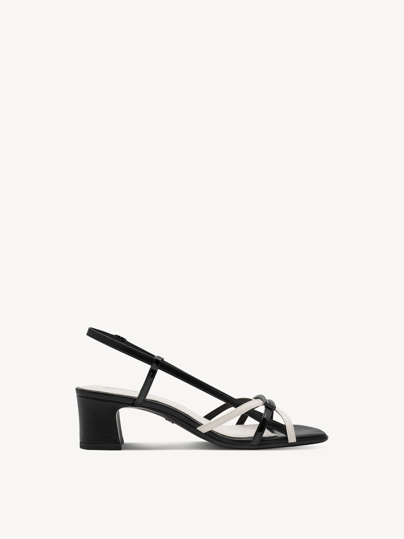 Heeled sandal - black, BLACK COMB, hi-res