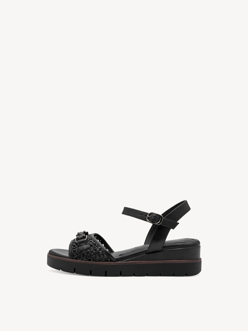 Sandale &agrave; talon - noir, BLACK, hi-res