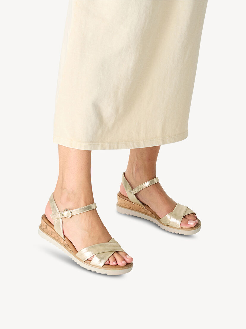 Sandaaltje - goud, LIGHT GOLD, hi-res