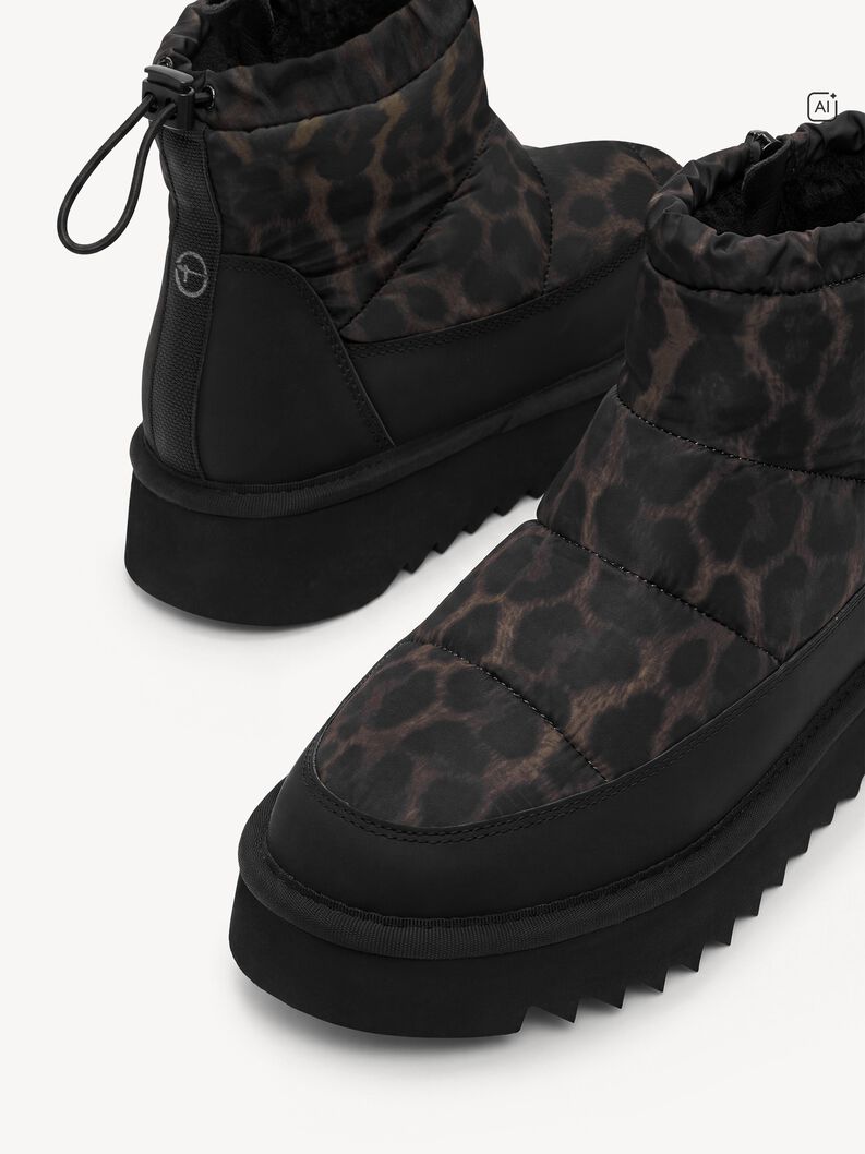 St&oslash;vletter - sort warm lining, BLACK/LEOPARD, hi-res