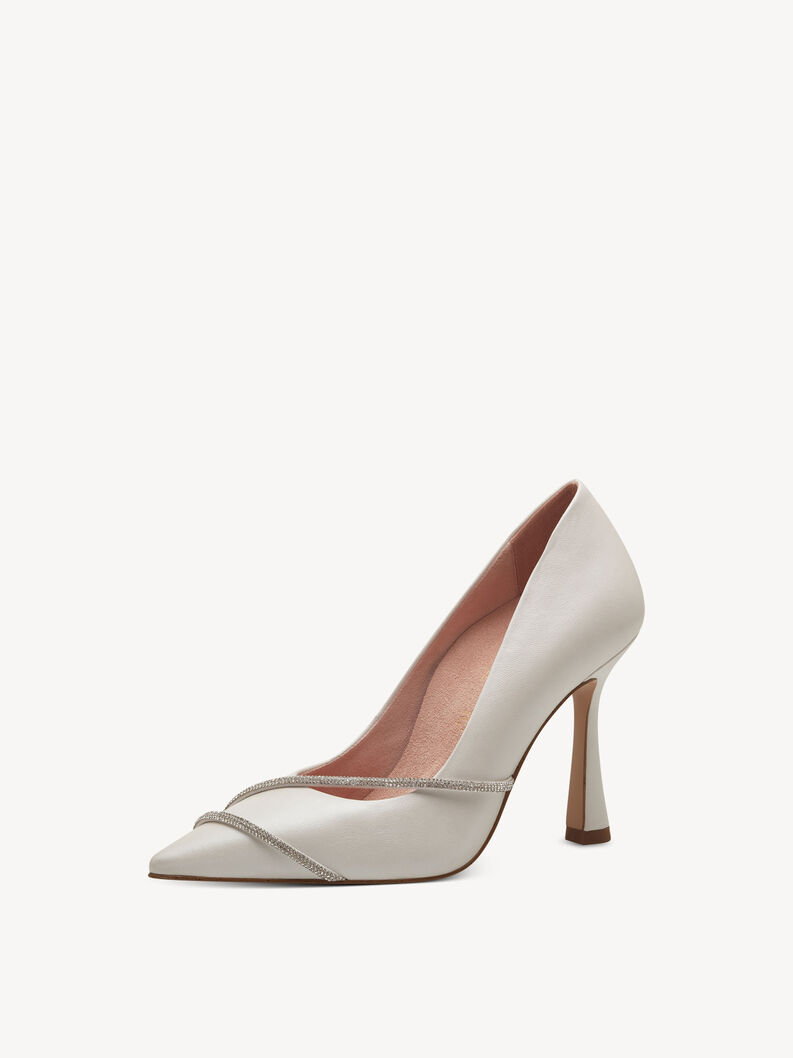 Leather Pumps - beige, IVORY LEATHER, hi-res