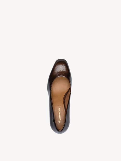 Escarpin, BROWN PATENT, hi-res