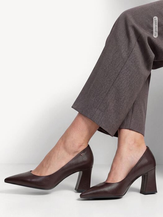Pumps, MAHOGANY LEA., hi-res