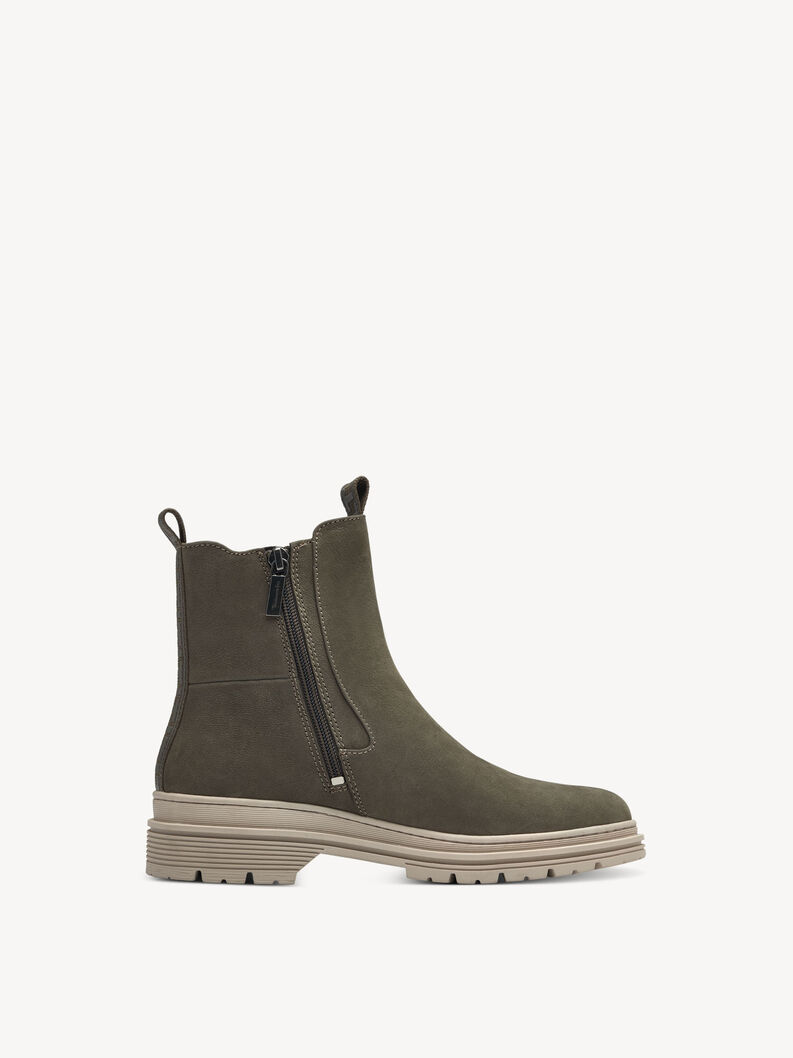 Leder Chelsea Boot - gr&uuml;n, OLIVE, hi-res