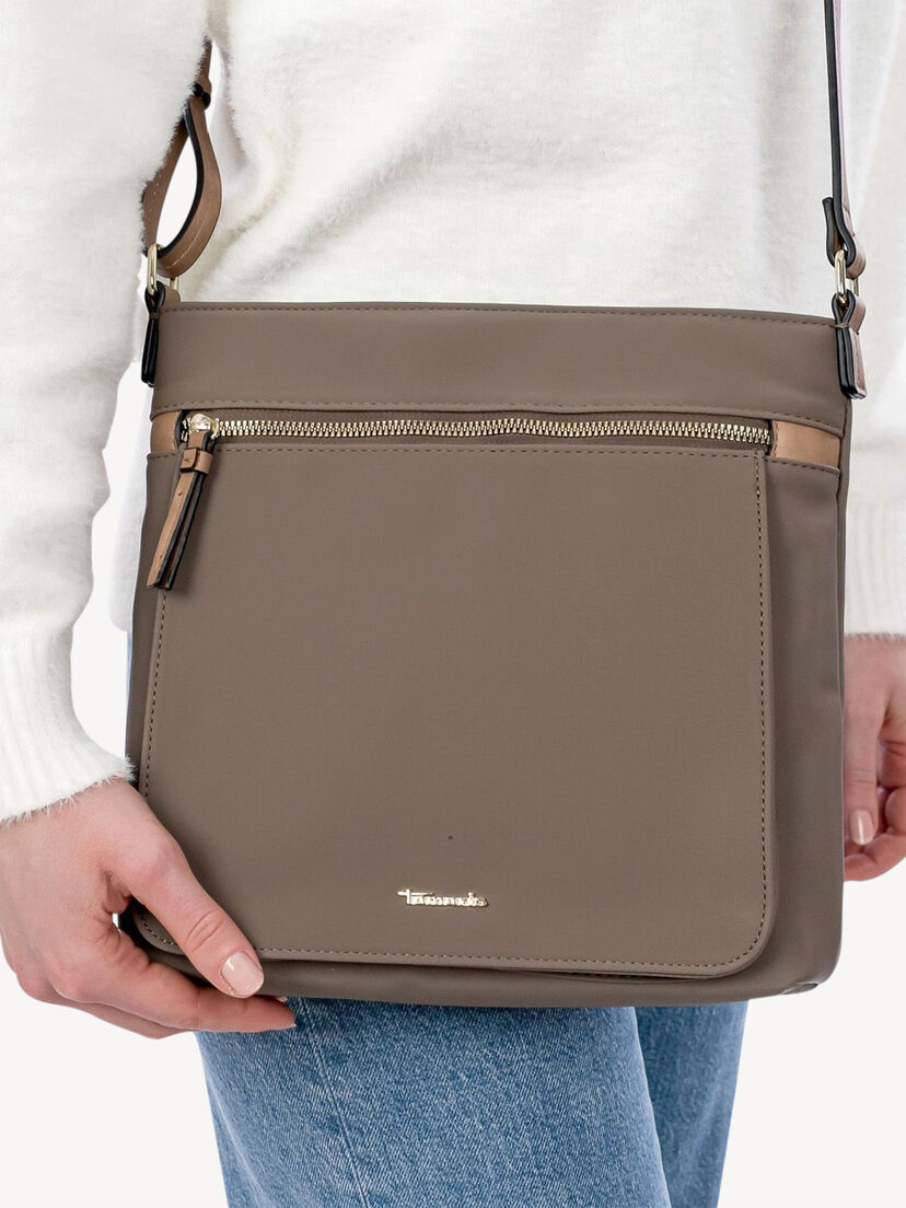 Schoudertas, taupe, hi-res