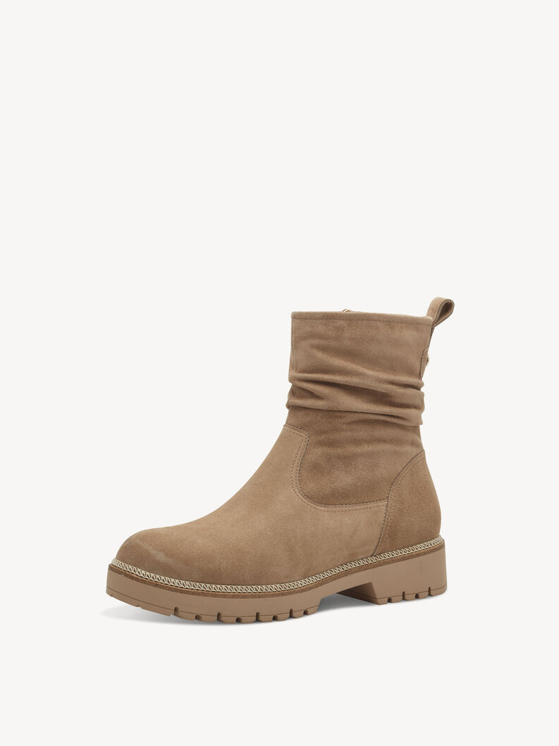 Bottine en cuir - beige, beige, hi-res