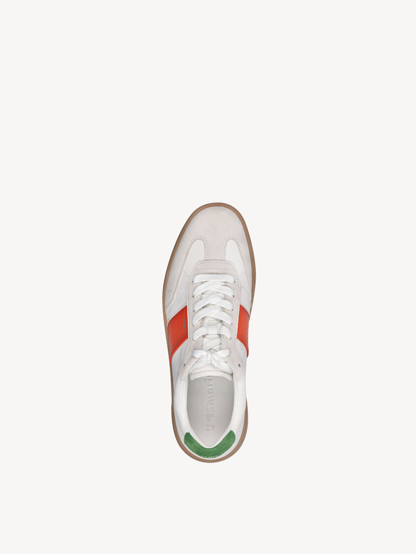 Sneaker, WHITE/ORANGE, hi-res