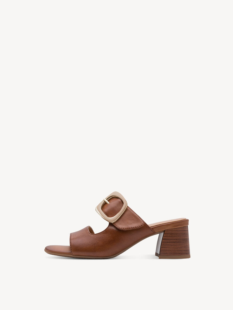 Leather Mule - brown, NUT, hi-res
