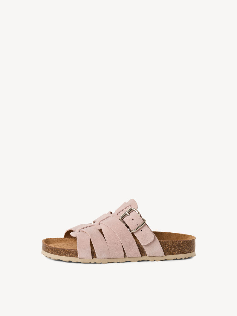 Mule en cuir - rose, LIGHT ROSE, hi-res