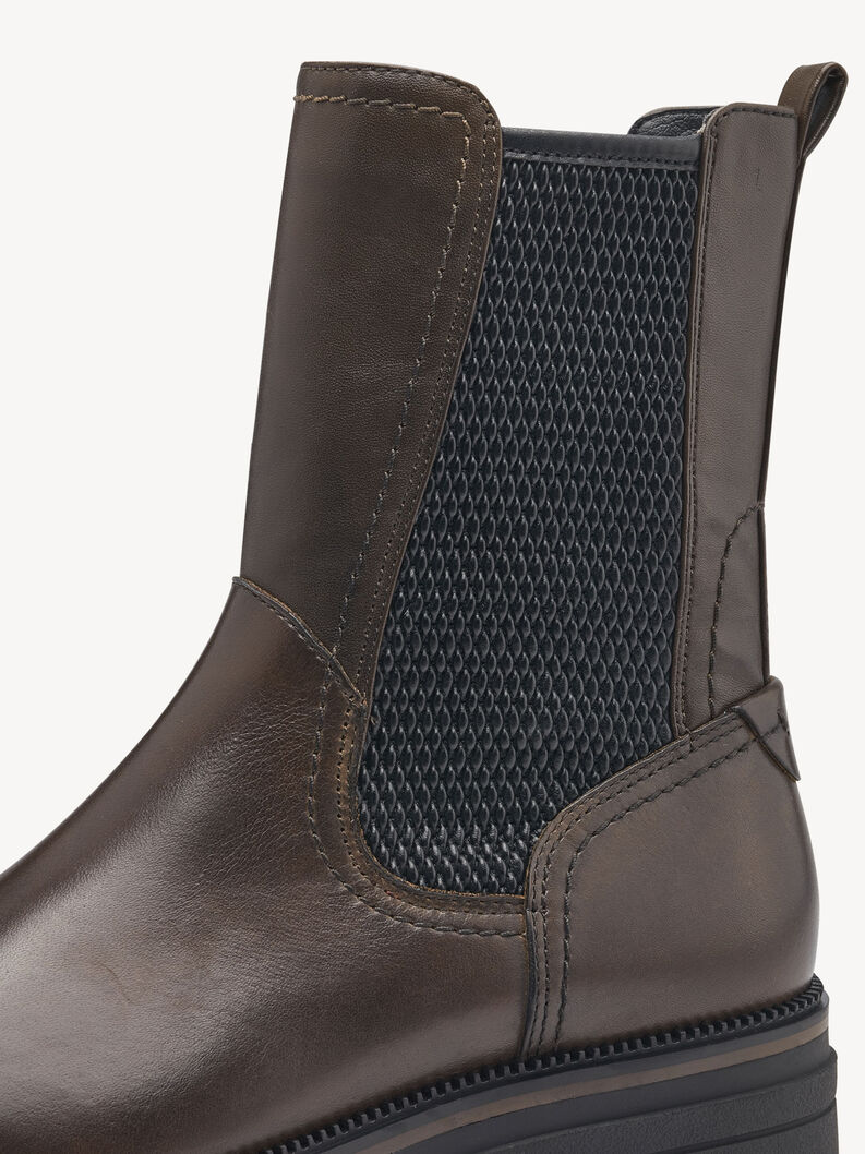 Leather Chelsea boot - green, OLIVE, hi-res