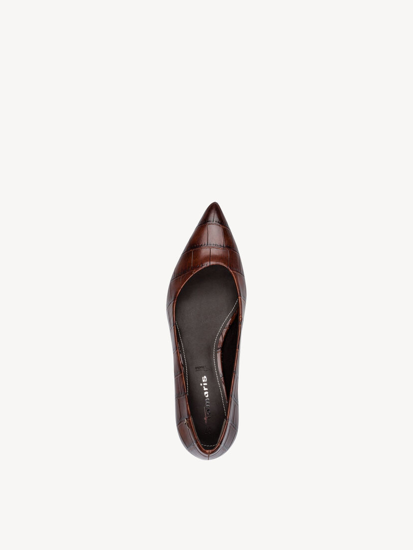 Pumps - bruin, MUSCAT CROCO, hi-res