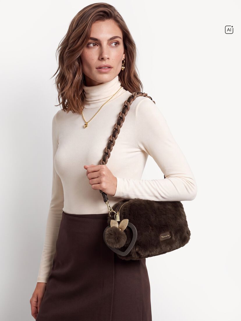 Schoudertas - bruin, brown, hi-res
