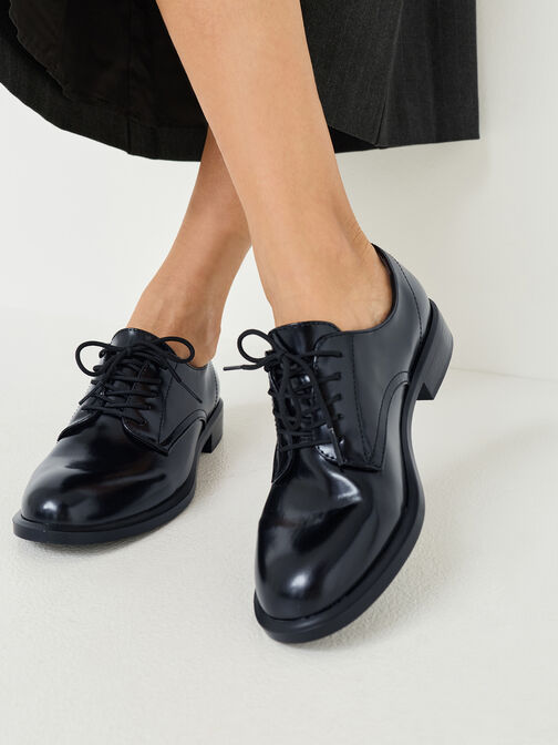 Halbschuh, BLACK MATT UNI, hi-res