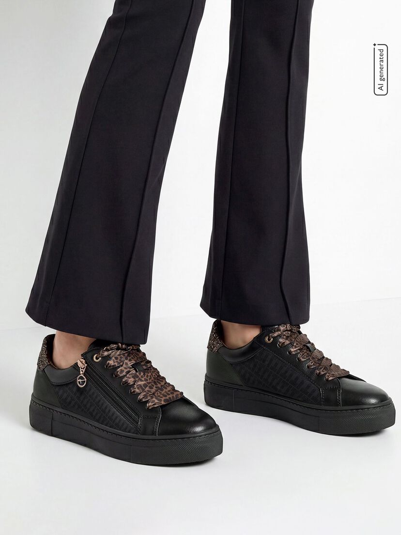 Sneaker, BLACK/LEOPARD, hi-res