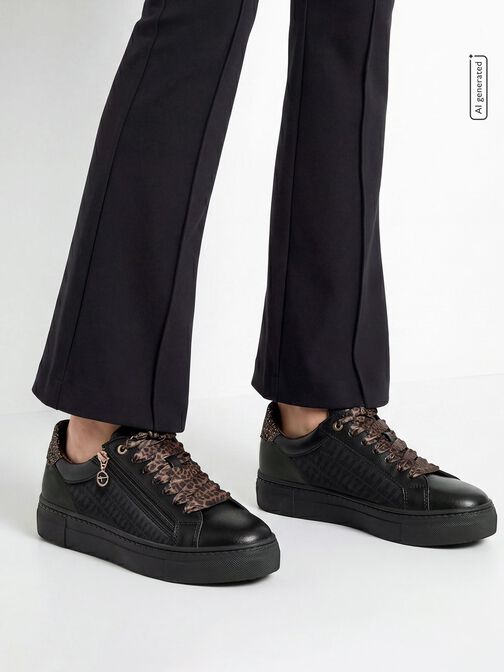 sneaker, BLACK/LEOPARD, hi-res