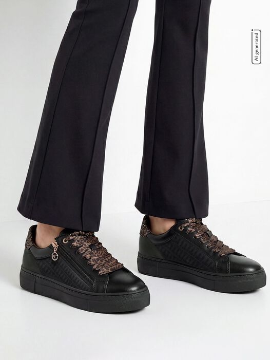 Sneaker, BLACK/LEOPARD, hi-res